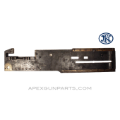 Browning M2 .50 Cal. Project Left Hand Side Plate (LHSP), With Chipped Pawl Bracket, FN Belgium *Good*