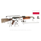 Polish KbK Milled AK-47 Parts Kit, Wood Stock Set, 7.62x39 *Good* ONE-OFF