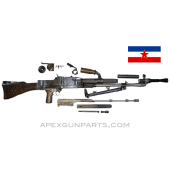 ZB30 Parts Set With Demilled Receiver & Barrel, Non-Matching, Yugoslavian, 7.9x57mm, *Good* 
