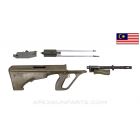 SME AUG Parts Kit, Green Polymer, Malaysia, 5.56x45 NATO *Good* 