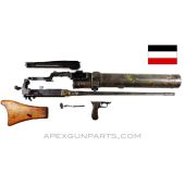 German MG-08 / 15 (Maxim) Machine Gun Partial Parts Kit With Barrel, 7.92X57 *Good* 