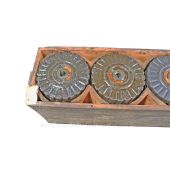 1914 Lewis Gun Pan / Drum Transit / Storage Wood Crate Filled w/50 Pan Drum Magazines, 47rd 303BR. *Good* 