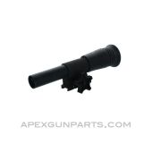 German PZF-44 2x15 Scope with Mount, Long Tube, Black, *Good to Very Good*