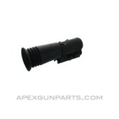German Hensoldt / Wetzlar PZF44 2x15 Scope with Mount, Short Tube, Black, *Good to Very Good* 