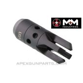 "Chaos" AK Muzzle Device, 14X1 LH Thread, US Made 922(r) Compliance Part, by M+M, *NEW*