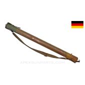 MG-13 Single Barrel Carrier, w/ Heavily Used Leather Sling *Good*