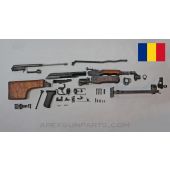 Romanian RPK Parts Kit w/Bipod, Club Stock, Wood Furniture, Non Matching, 7.62X39 *Good* 