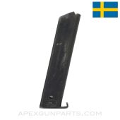 Swedish Lahti M-40 Magazine, 8rd, 9mm, New Style, Light Rust, *Good* 