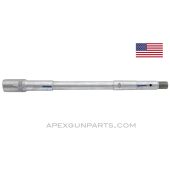 AK Pistol Barrel, 11.5", Drilled Gas Port, Knurled, In The White, For Stamped Trunnion, Sized for Milled Gas Block & Sight, US Made 922(r) *NOS* 