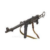 German MP40 Display Gun, Non-Functional 9MM Submachinegun w/ Underfolder Stock,  WWII, Metal *Good* 
