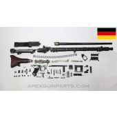 MG-34 Machine Gun Parts Kit W/Torch Cut Receiver, Issue Barrel, Wood Stock, No Bipod, Partly Matching, 7.92x57 *Good* 