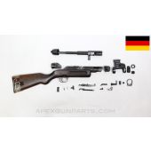 MP-41 Parts Kit w/Wood Stock, Haenel Marked Torch Cut Receiver, German Issue, 9mm *Good* 