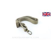 British SMG / Sterling / STEN Sling, Khaki / Tan Canvas, Brass Hardware *Good*