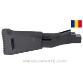 AKM / AK-47 Recoil Reducing Buttstock, Black Polymer, Romanian, *NOS* 