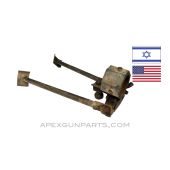 Browning 1919A4 Bipod Assembly, Steel, Israeli, Tan Paint, *Good* 