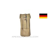 MP5 / MP2 UZI Magazine Pouch, 9mm, Green Canvas, West German, *Good*