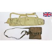 BREN Gun Barrel Carry Case WITH Spare Parts Wallet, Canvas, Original, Heavy Use *Fair*