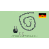 East German Volkspolizei (Police) Wrist Breaker Chains, Type 2, With Lock, Steel *Good*