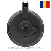 AK-47 Magazine, 75rd Drum, 7.62X39, Romanian Military Issue, No Follower *Good / AS-IS* 