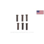 Browning M2 / M3 Rivet, Set of 6, For Long Trunnion, 0.685"L x 0.185"D *NEW*