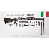 Breda Model 5G Parts Kit w/ Cut Receiver, Monopod & Bipod, Wood Buttstock, Italian Issue, 6.5x52mm Carcano *Good* 