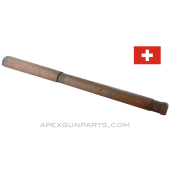 Swiss Schmidt-Rubin K31 Handguard, 18&quot; Wood, With Rear Cap, *Good*