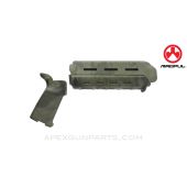 Magpul MOE AR-15 Handguard & Pistol Grip Set, Carbine Length, Custom Camo Pattern *NEW*