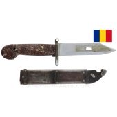 Romanian AK-47 Bayonet and Scabbard, Type 2, Sold *As Is* 