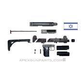 UZI Parts Kit w/Folding Steel Stock, TYPE 2, Includes Trunnion & Cut Receiver, *Good To Very Good* 