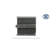 Browning M2 / M3 .50 Cal. Front Trunnion Cover Block, w/Blade Sight, Stamped, FN Belgium, *Good* 