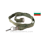 Bulgarian AK-47 / AK-74 Sling, OD Green Canvas, *Fair*