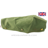 Lee-Enfield Rifle Action Cover, OD Green Canvas, Brass Snaps *Very Good*