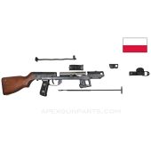 PPs-43/52 Parts Set, Wooden Stock, 7.62X25, Polish