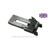 Enfield #4 MK 3 Rear Sight Leaf, With Slider, Late Style Stamped, *Good*
