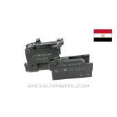 Egyptian AKM Front Trunnion, With Rear Sight Block Assembly, Arab Marked *Good*