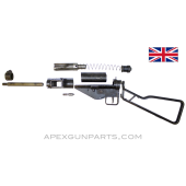 STEN Mk 3 SMG Parts Set With 7.75" Barrel, Early Skeleton Stock, 9mm Luger, *Very Good*