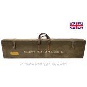 Enfield #4 MK1(T) Sniper Chest #15 MK 1, Green Painted Wood *Good* 