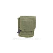 SMG Magazine Pouch, Holds 5, OD Green Canvas w/Shoulder Strap *Very Good* 