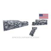 PAP M70 Rifle Stock Set, Skull Pattern, U.S. Made, Nylon, *Excellent*