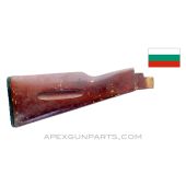 Bulgarian AK-74 Wood Buttstock w/Butt Plate, No Sling Swivel, Original Finish *Good* 