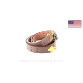 1907 Leather Sling W/Brass Hardware, NEW