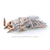 .50 CAL BMG API Bullets, 622.5 Grain, Boat Tail FMJ, Silver Tip, Bag of 100 *Pulled*
