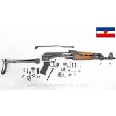 Yugoslavian M70AB2 Folding Stock Parts Set, w/ Cut Barrel, Stamped, 7.62x39 *Good*