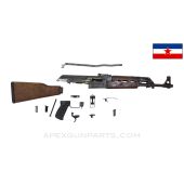 Yugoslavian M64 Wood Stock Parts Kit w/Populated Barrel in Front Receiver Section, 7.62X39 *Good* 