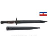 Yugoslavian M48, K98 Mauser Bayonet with Scabbard, Matching *Very Good*