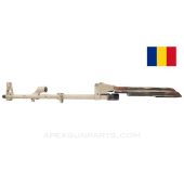 Romanian AK-47 Barrel Assembly and Top Cover, 16", Chrome Lined, Cold Hammer Forged, Tan Painted, 7.62X39 *Very Good Bore*