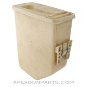 M249 SAW Hard Magazine for 200rd Belts, Tan Plastic, 5.56x45 *Good* 