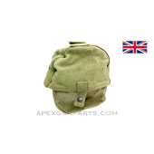 Lewis Gun Magazine Pouch, WWII, OD Green Canvas, South African Made *Good*