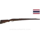 Siamese Type 45-66 Mauser Stock, w/ Trigger Guard, 44", Second Pattern, Chipped Front End, Wood *Fair*