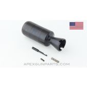 PAP Pistol Muzzle Brake, Krinkov Style, 26mm LH, w/ Plunger & Retainer, Blued *NOS* 